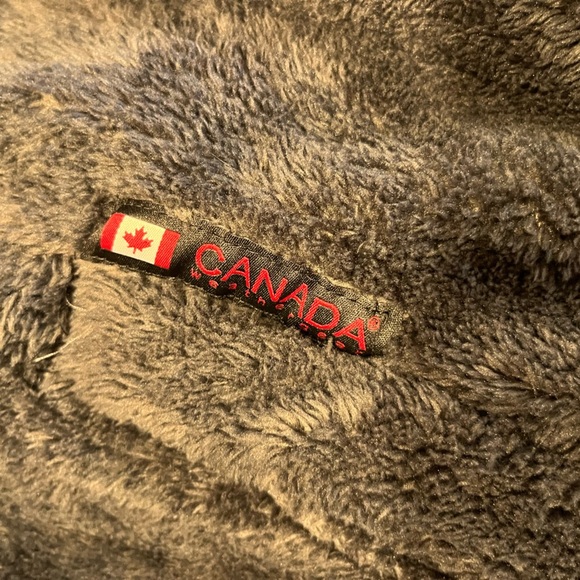 Canada Weather Gear Black Fleece jacket coat full zip winter snow X Large - Picture 4 of 5